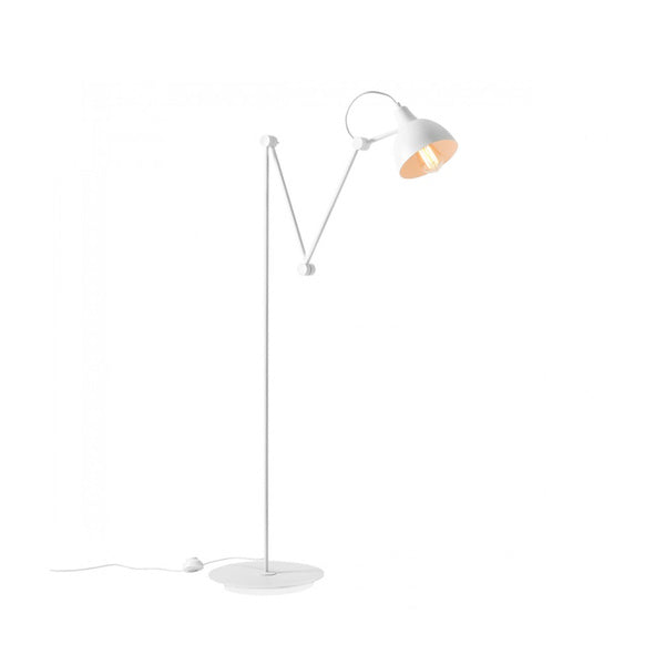Aldex Lampa podłogowa AIDA 814A, biała, 1x60W E27