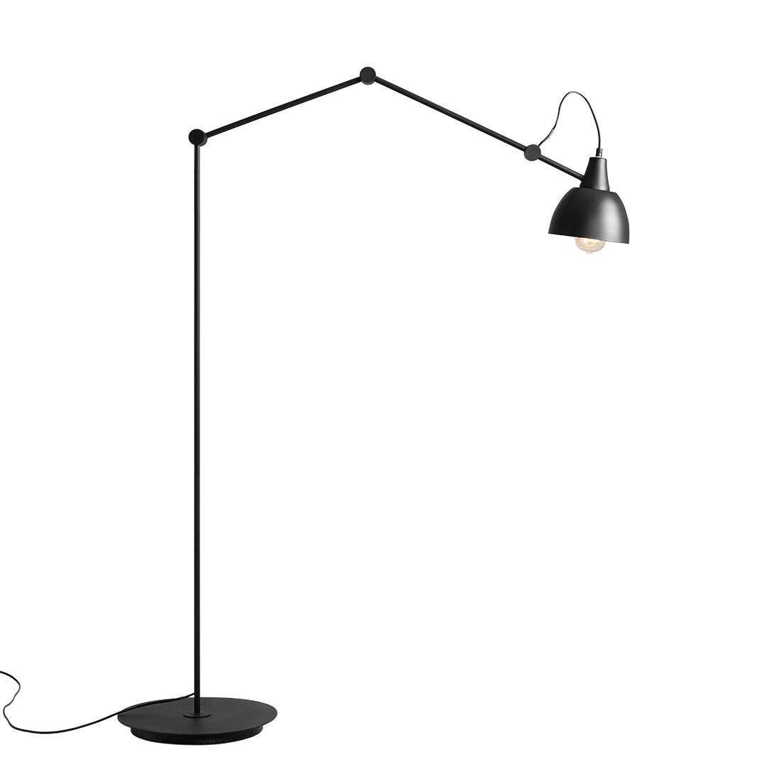 Aldex Lampa podłogowa AIDA 842A, czarna, 1x60W E27