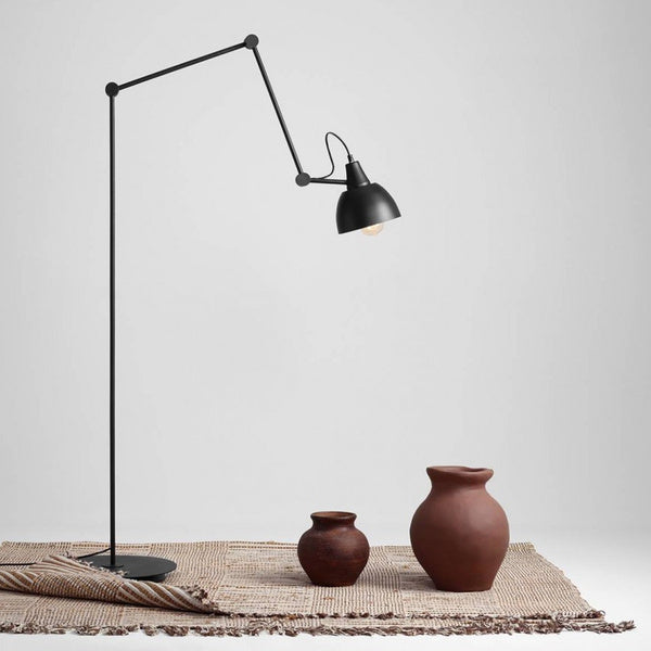 Aldex Lampa podłogowa AIDA 842A, czarna, 1x60W E27