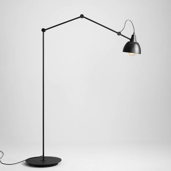 Aldex Lampa podłogowa AIDA 842A, czarna, 1x60W E27