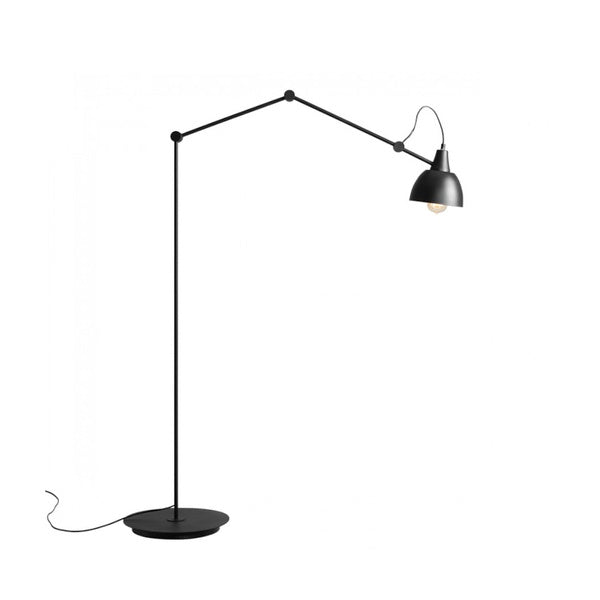 Aldex Lampa podłogowa AIDA 842A, czarna, 1x60W E27