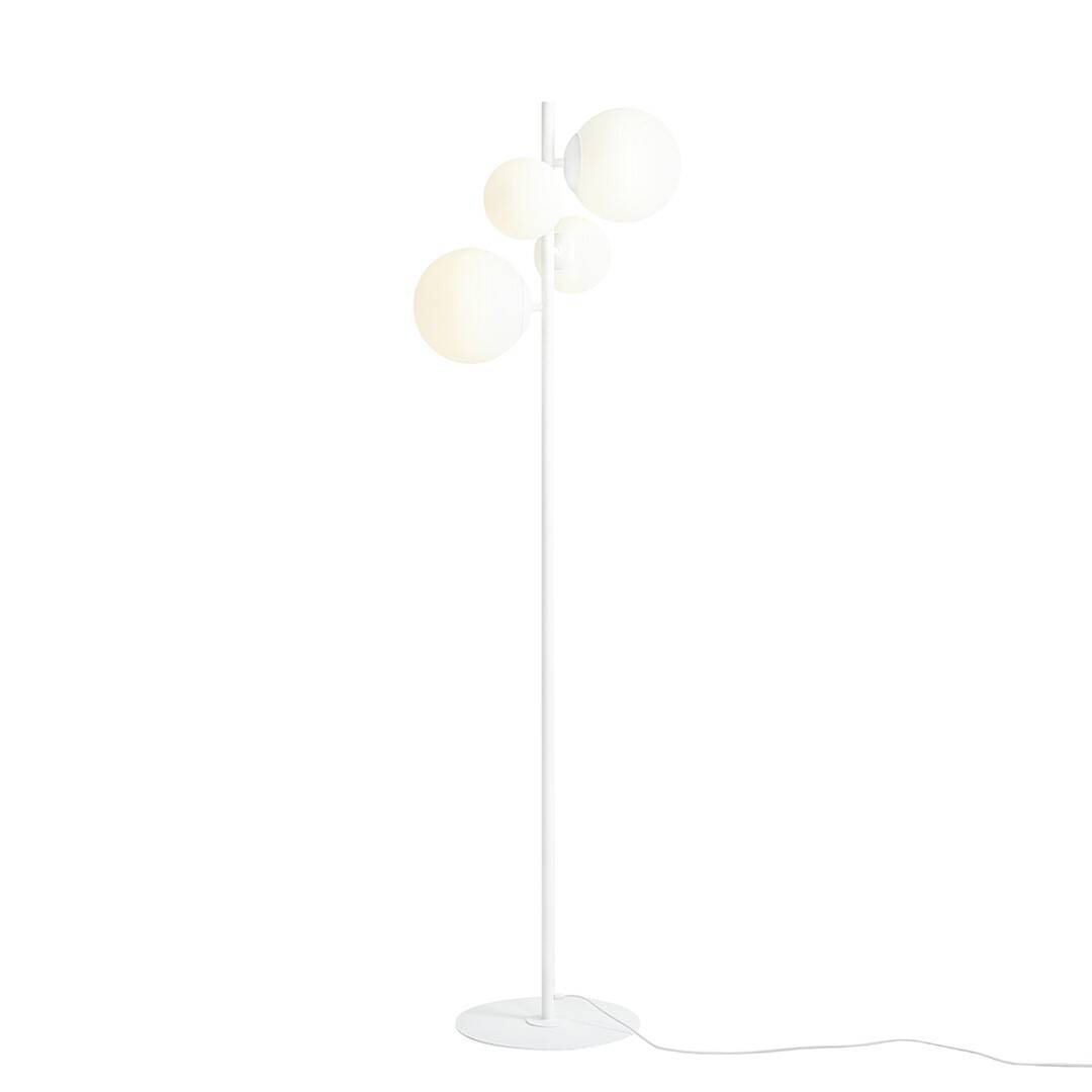 Aldex Lampa podłogowa BLOOM 1091A biała 2x40W E14 + 2x60W E27