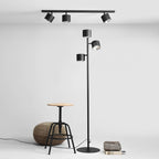 Aldex Lampa podłogowa BOT 1047A, czarna, 3x35W GU10