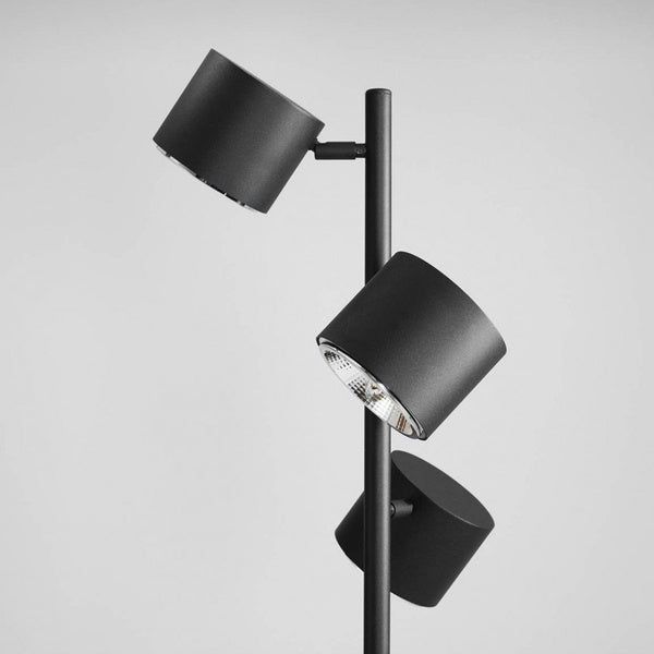 Aldex Lampa podłogowa BOT 1047A, czarna, 3x35W GU10