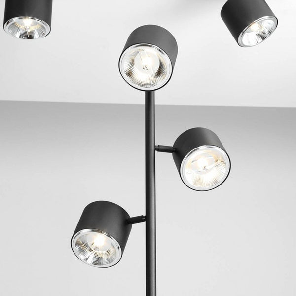 Aldex Lampa podłogowa BOT 1047A, czarna, 3x35W GU10