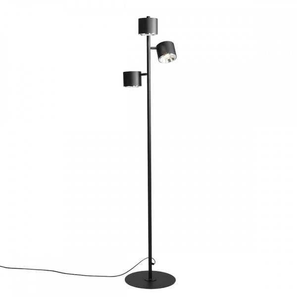 Aldex Lampa podłogowa BOT 1047A, czarna, 3x35W GU10