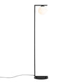 Aldex Lampa podłogowa ZAC (klosz na dół) 1038A1_1, czarny/biały, 1x60W E27