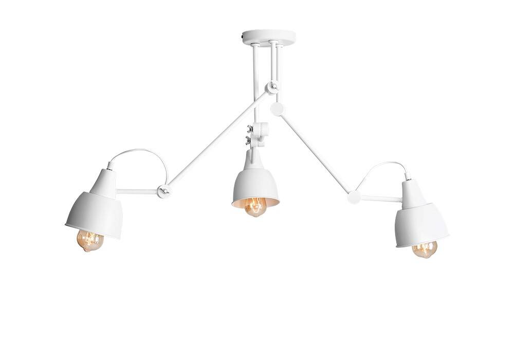 Aldex Lampa sufitowa AIDA 3, 814PL_E, biała, 3x60W E27