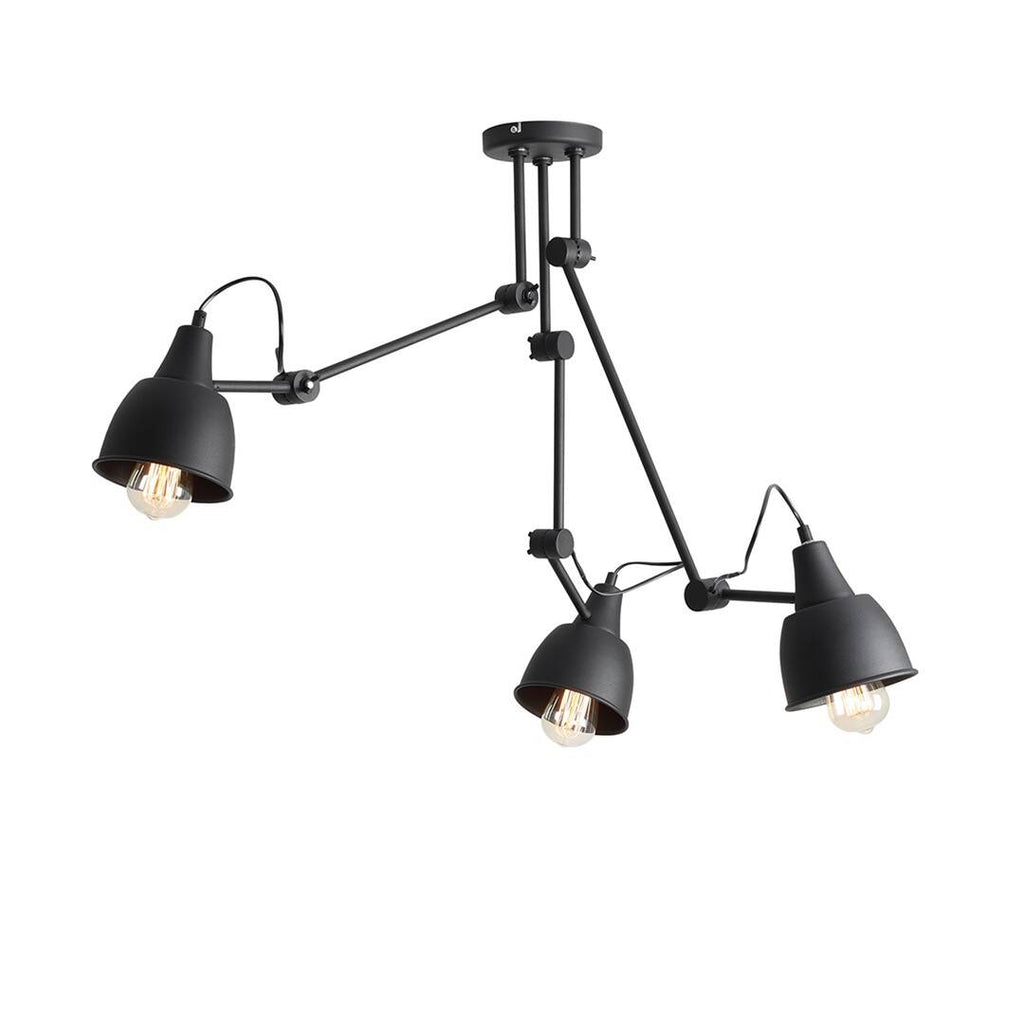 Aldex Lampa sufitowa AIDA 3, 842PL_E, czarna, 3x60W E27