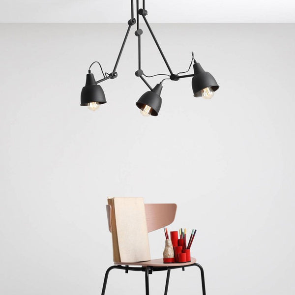 Aldex Lampa sufitowa AIDA 3, 842PL_E, czarna, 3x60W E27