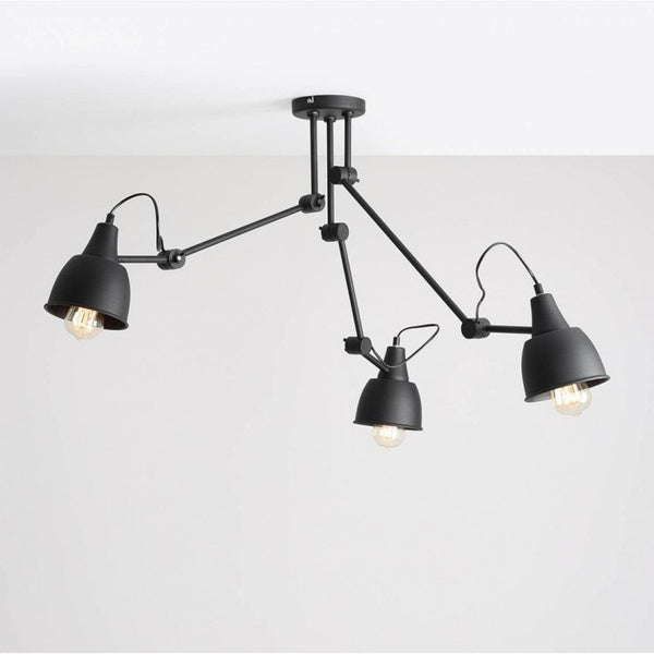 Aldex Lampa sufitowa AIDA 3, 842PL_E, czarna, 3x60W E27