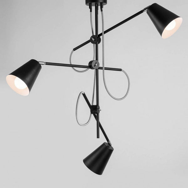 Aldex Lampa sufitowa ARTE 3 (pionowa) 1008E_1, czarna, 3x60W E27