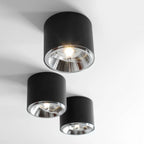 Aldex Lampa sufitowa BOT 1047PL_G, czarna, 1x35W GU10