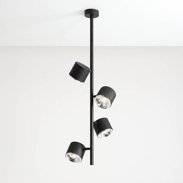 Aldex Lampa sufitowa BOT 4 PIONOWA 1047PL_L2, czarna, 4x35W GU10