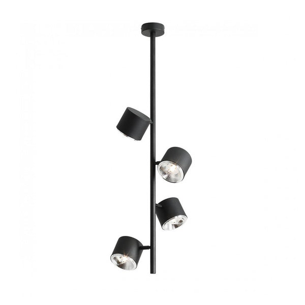 Aldex Lampa sufitowa BOT 4 PIONOWA 1047PL_L2, czarna, 4x35W GU10
