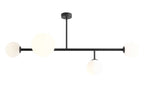 Aldex Lampa sufitowa DIONE 4 minimalistyczna E14+E27 | czarny 1092PL_L1