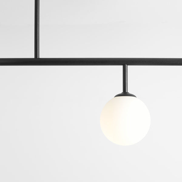 Aldex Lampa sufitowa DIONE 4 minimalistyczna E14+E27 | czarny 1092PL_L1