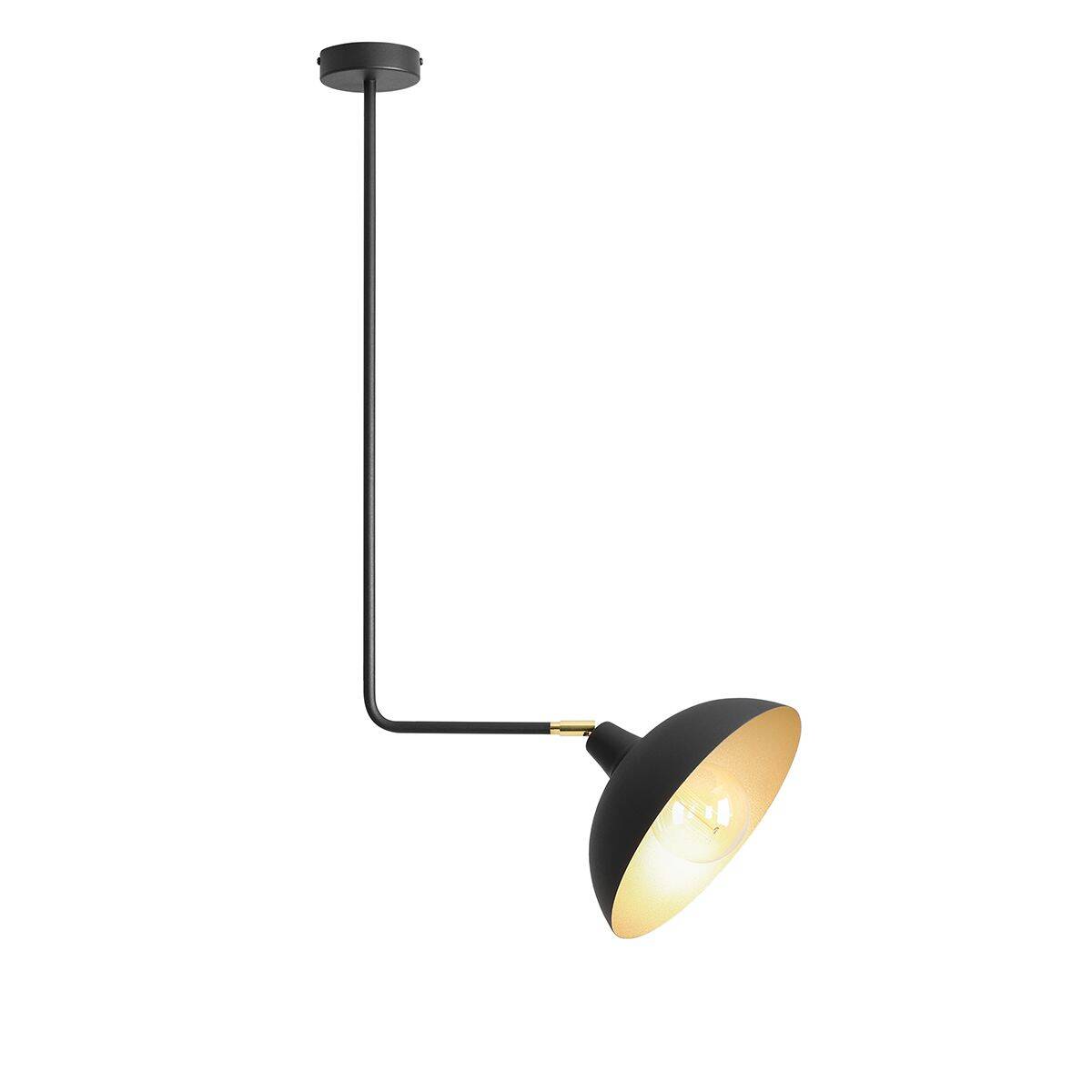Aldex Lampa sufitowa ESPACE 1036G1, czarny/złoty, 1x60W E27