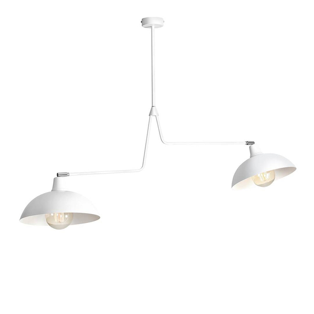 Aldex Lampa sufitowa ESPACE 2, 1036H, biała, 2x60W E27
