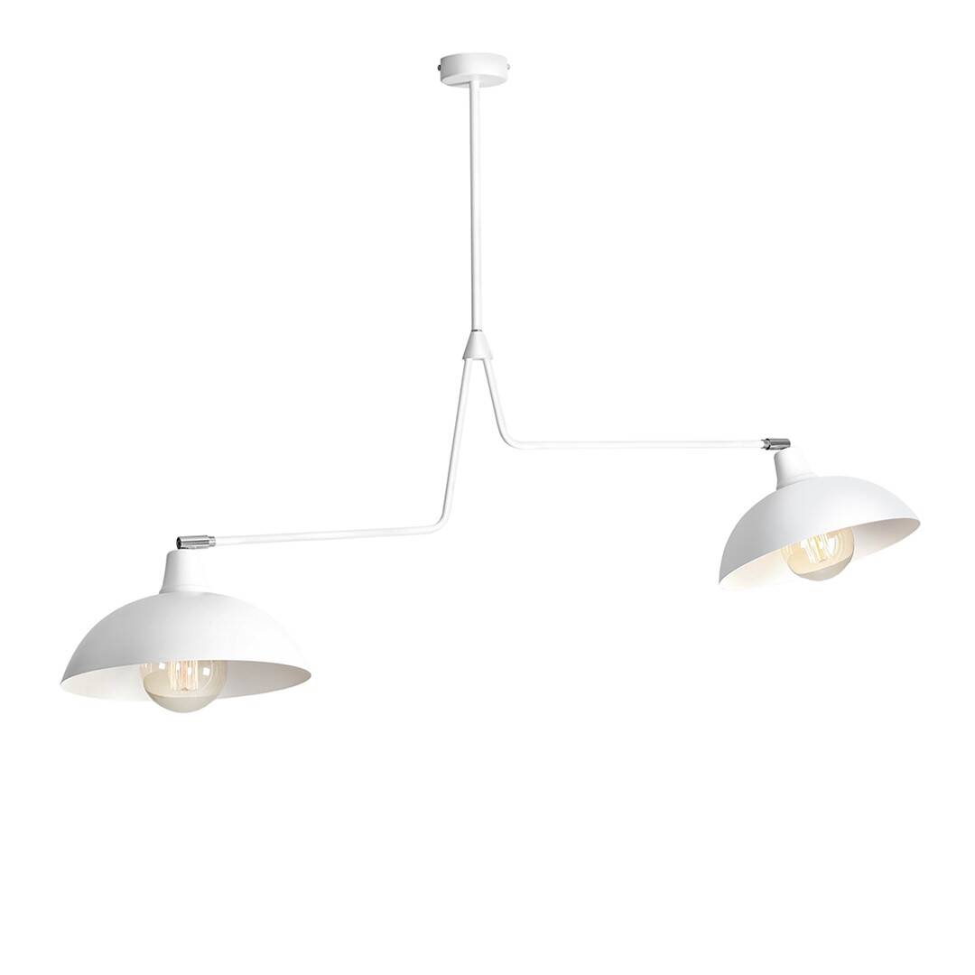Aldex Lampa sufitowa ESPACE 2, 1036H, biała, 2x60W E27