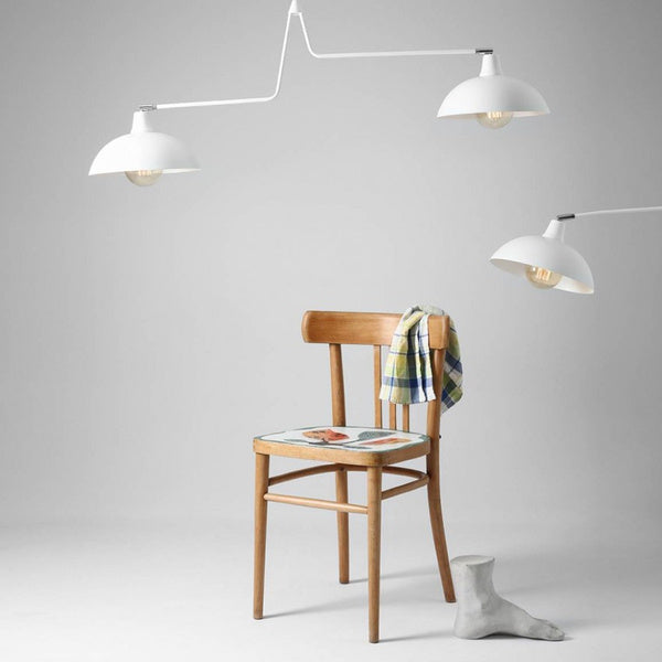 Aldex Lampa sufitowa ESPACE 2, 1036H, biała, 2x60W E27