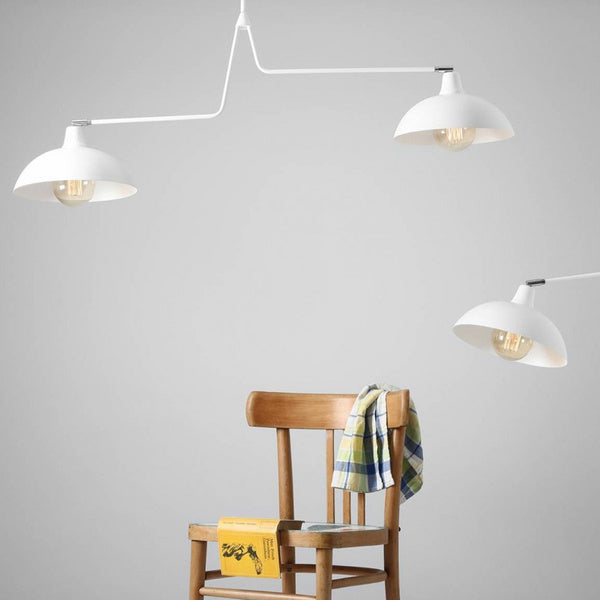 Aldex Lampa sufitowa ESPACE 2, 1036H, biała, 2x60W E27