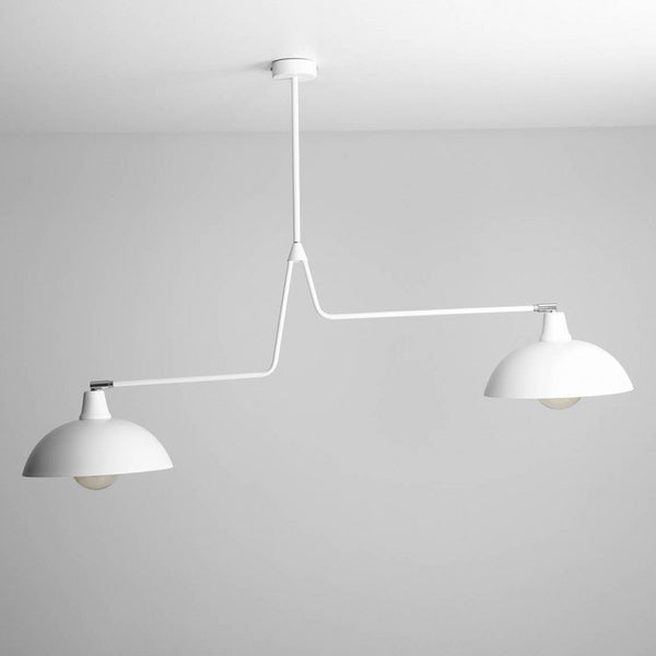 Aldex Lampa sufitowa ESPACE 2, 1036H, biała, 2x60W E27