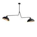 Aldex Lampa sufitowa ESPACE 2, 1036H1, czarny/złoty, 2x60W E27