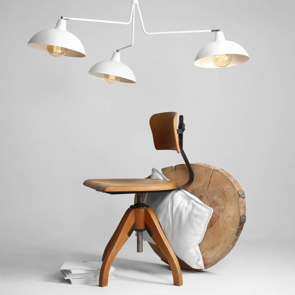 Aldex Lampa sufitowa ESPACE 3, 1036E, biała, 3x60W E27