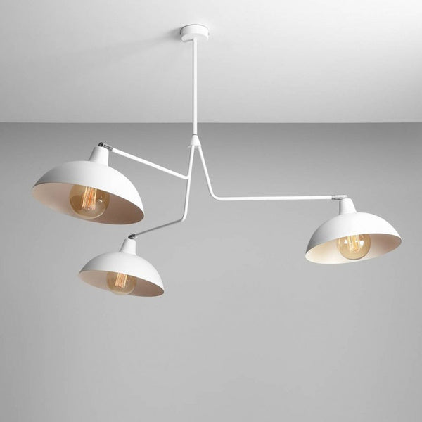 Aldex Lampa sufitowa ESPACE 3, 1036E, biała, 3x60W E27