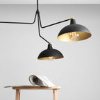 Aldex Lampa sufitowa ESPACE 3, 1036E_1, czarny/złoty, 3x60W E27