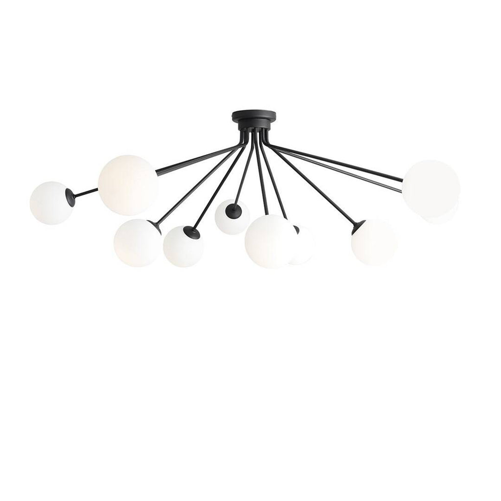 Aldex Lampa sufitowa HOLM 10, 1082PL_M1, czarny/biały, 10x40W E14