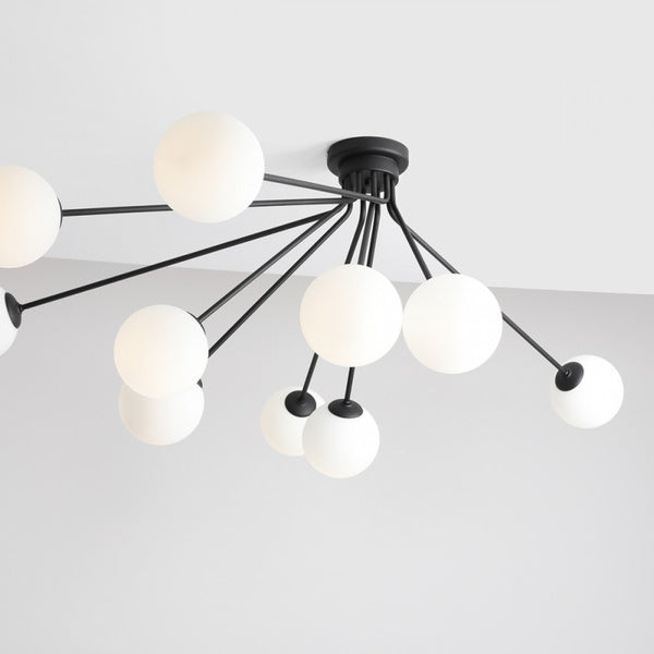 Aldex Lampa sufitowa HOLM 10, 1082PL_M1, czarny/biały, 10x40W E14