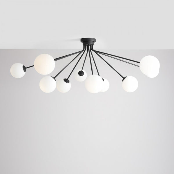Aldex Lampa sufitowa HOLM 10, 1082PL_M1, czarny/biały, 10x40W E14