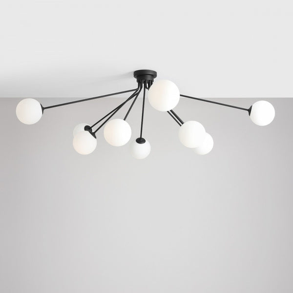 Aldex Lampa sufitowa HOLM 10, 1082PL_M1, czarny/biały, 10x40W E14