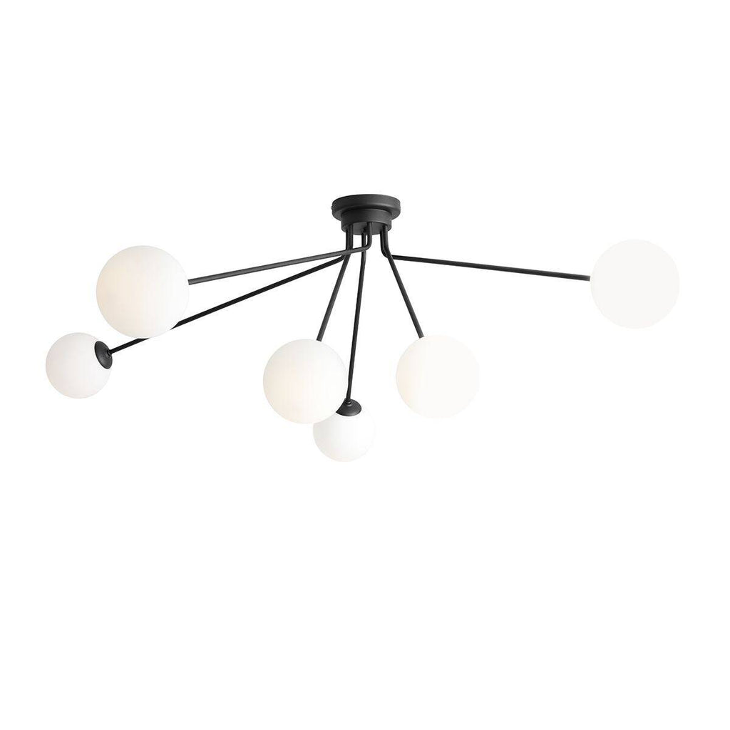 Aldex Lampa sufitowa HOLM 6, 1082PL_K1, czarny/biały, 6x40W E14