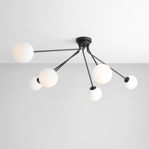 Aldex Lampa sufitowa HOLM 6, 1082PL_K1, czarny/biały, 6x40W E14