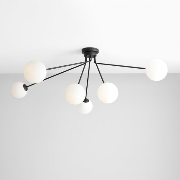 Aldex Lampa sufitowa HOLM 6, 1082PL_K1, czarny/biały, 6x40W E14