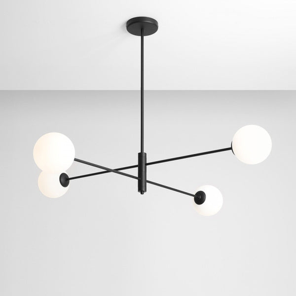 Aldex Lampa sufitowa HOMME 4, 1090PL_L1, czarny/biały, 4x40W E14