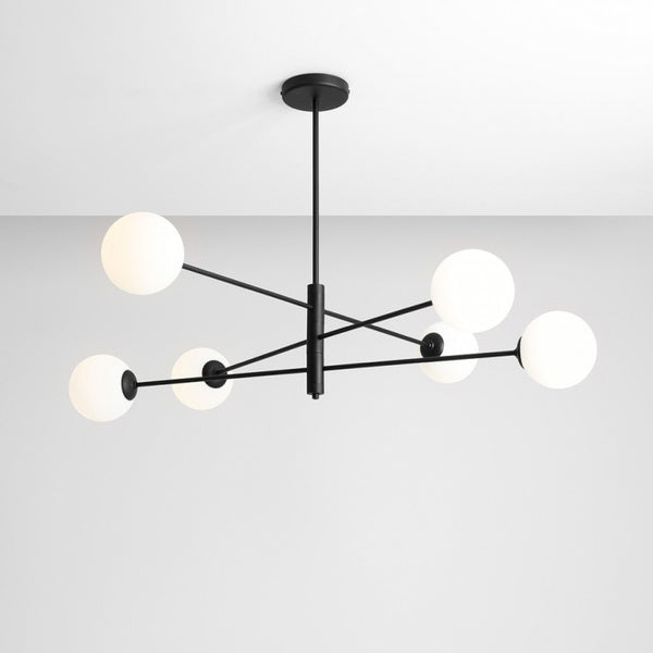 Aldex Lampa sufitowa HOMME 6, 1090PL_K1, czarny/biały, 6x40W E14