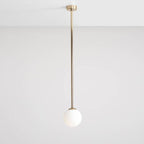 Aldex Lampa sufitowa PINNE LONG GOLD 1080PL_G30_L, złoty/biały, 1x40W E14