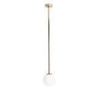 Aldex Lampa sufitowa PINNE LONG GOLD 1080PL_G30_L, złoty/biały, 1x40W E14