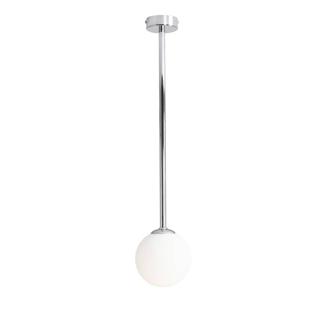 Aldex Lampa sufitowa PINNE MEDIUM CHROME 1080PL_G4_M, chrom/biały, 1x40W E14