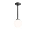 Aldex Lampa sufitowa PINNE SHORT BLACK 1080PL_G1_S, czarny/biały, 1x40W E14