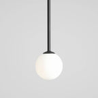 Aldex Lampa sufitowa PINNE SHORT BLACK 1080PL_G1_S, czarny/biały, 1x40W E14