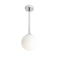 Aldex Lampa sufitowa PINNE SHORT CHROME 1080PL_G4_S, chrom/biały, 1x40W E14