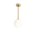 Aldex Lampa sufitowa PINNE SHORT GOLD 1080PL_G30_S, złoty/biały, 1x40W E14