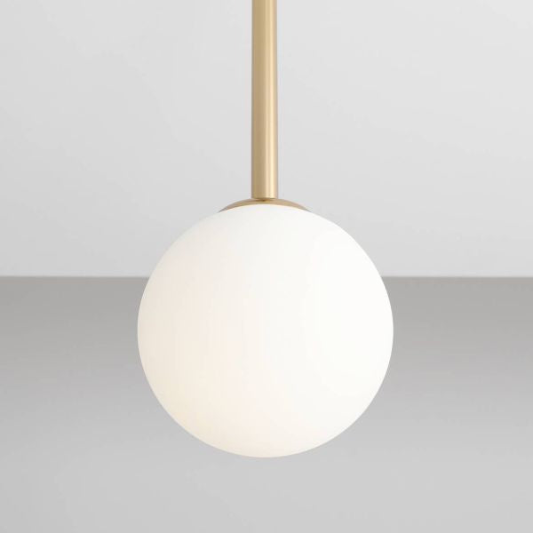 Aldex Lampa sufitowa PINNE SHORT GOLD 1080PL_G30_S, złoty/biały, 1x40W E14