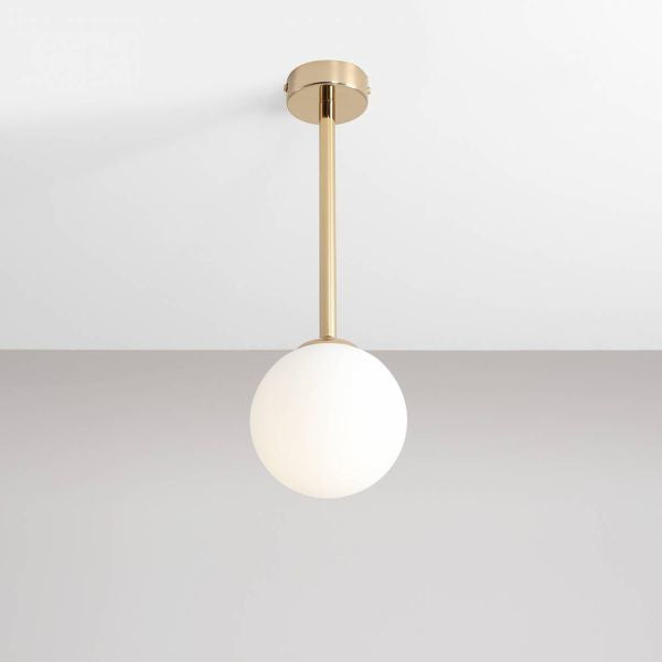 Aldex Lampa sufitowa PINNE SHORT GOLD 1080PL_G30_S, złoty/biały, 1x40W E14