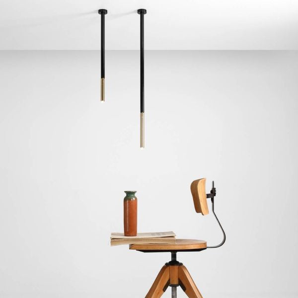 Aldex Lampa sufitowa STICK 1067PL_G1_M, czarny/złoty, 1x35W G9